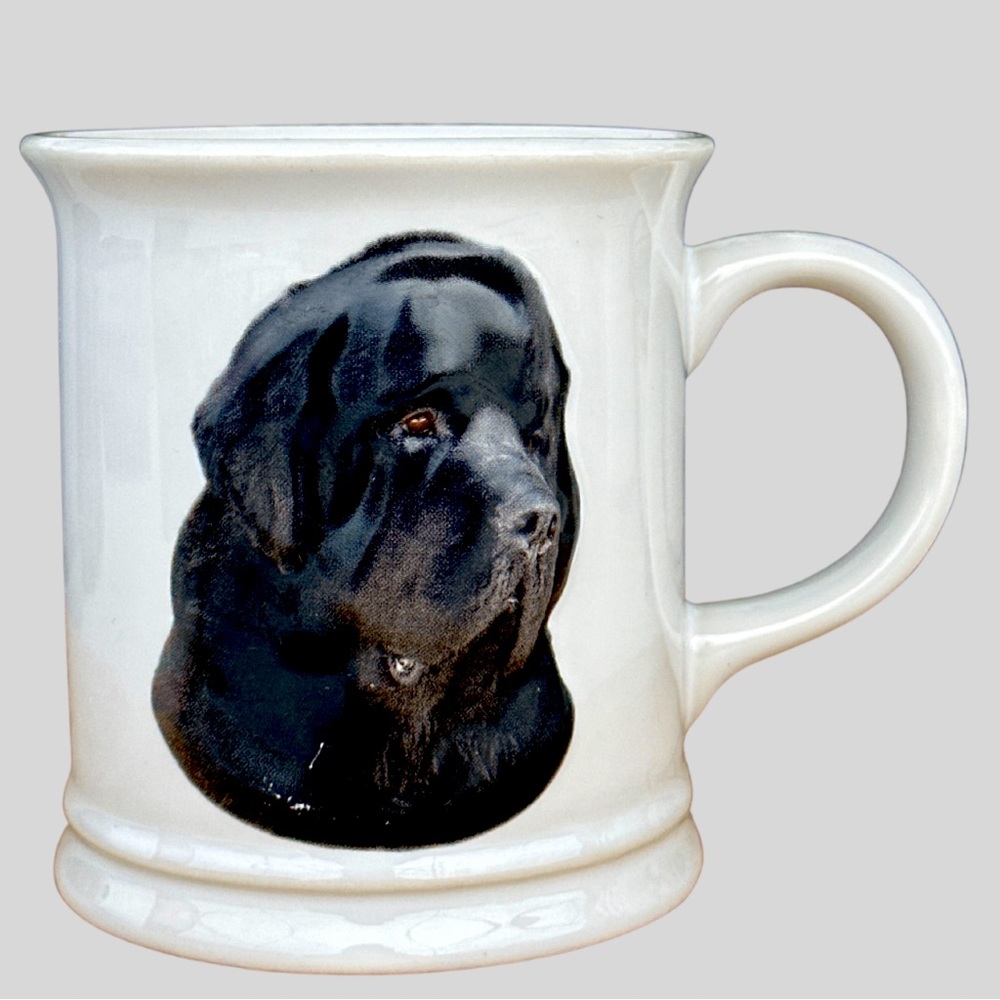 XPRES Best Friends Original Newfoundland  10oz Coffee Mug Art by Barbara Augello
